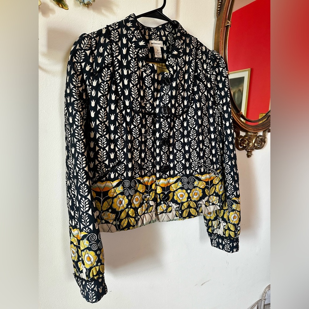 Elevenses quilted jacket from Anthropologie.